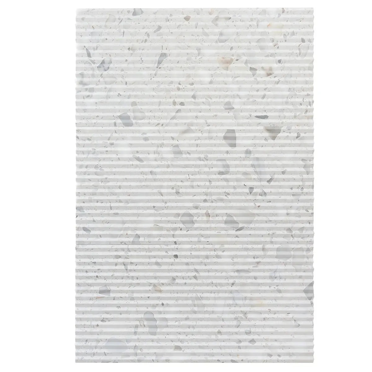 Coastal Sky Ridged Terrazzo Tile 12" x 24" | Tile Club