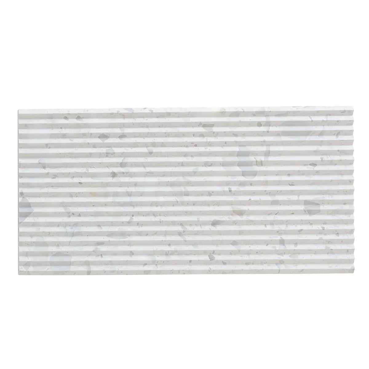 Coastal Sky Ridged Terrazzo Tile 12" x 24" | Tile Club