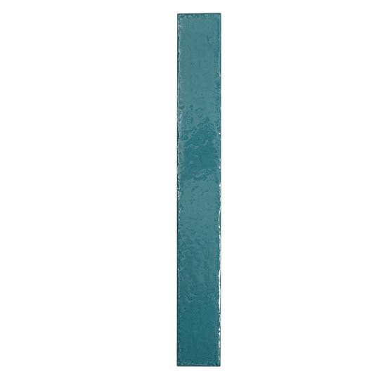 Colobric Bright Teal Brick 2x16 Ceramic Wall Tile | Tile Club
