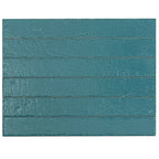 Colobric Bright Teal Brick 2x16 Ceramic Wall Tile | Tile Club