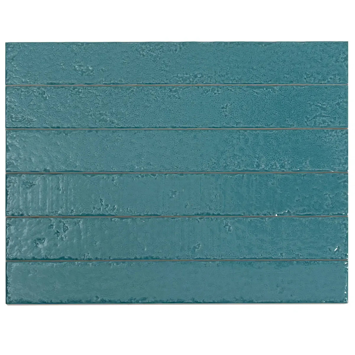 Colobric Bright Teal Brick 2x16 Ceramic Wall Tile | Tile Club