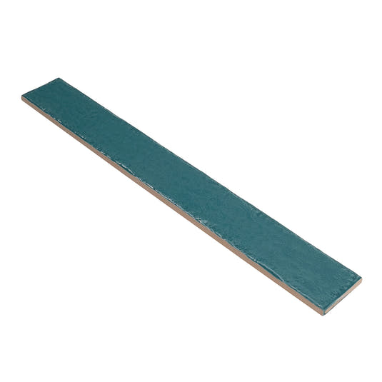 Colobric Bright Teal Brick 2x16 Ceramic Wall Tile | Tile Club