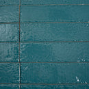 Colobric Bright Teal Brick 2x16 Ceramic Wall Tile | Tile Club