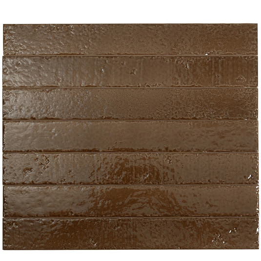 Colobric Brown Brick 2x16 Ceramic Wall Tile | Tile Club