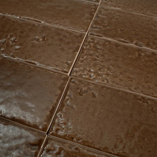 Colobric Brown Brick 2x16 Ceramic Wall Tile | Tile Club