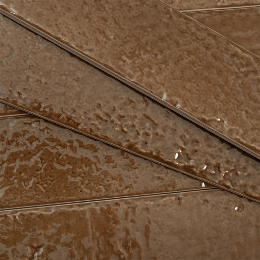 Colobric Brown Brick 2x16 Ceramic Wall Tile | Tile Club
