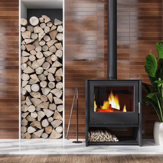 Colobric Brown Brick 2x16 Ceramic Wall Tile | Tile Club