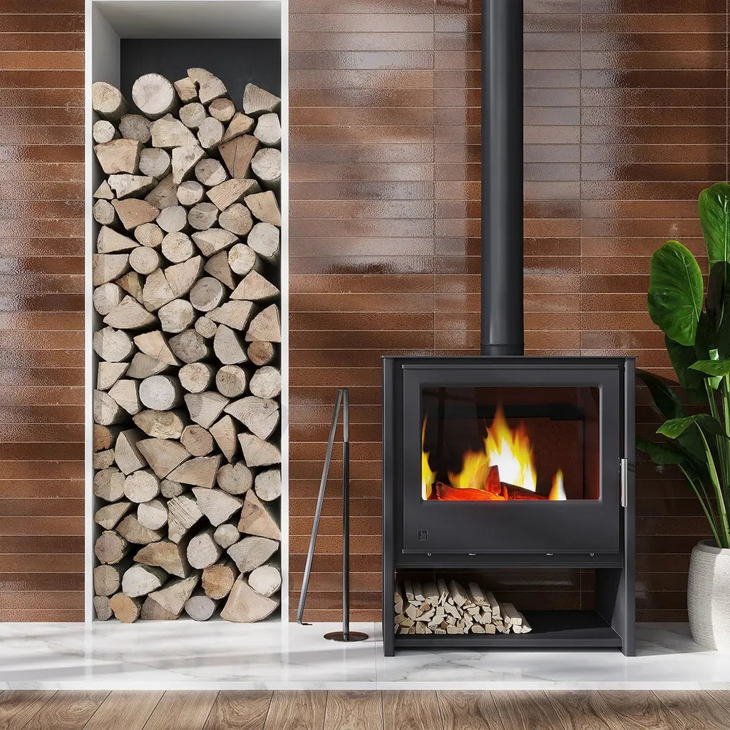 Colobric Brown Brick 2x16 Ceramic Wall Tile | Tile Club