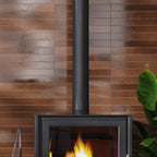 Colobric Brown Brick 2x16 Ceramic Wall Tile