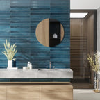 Colobric Dark Blue Brick 2x16 Ceramic Wall Tile | Tile Club