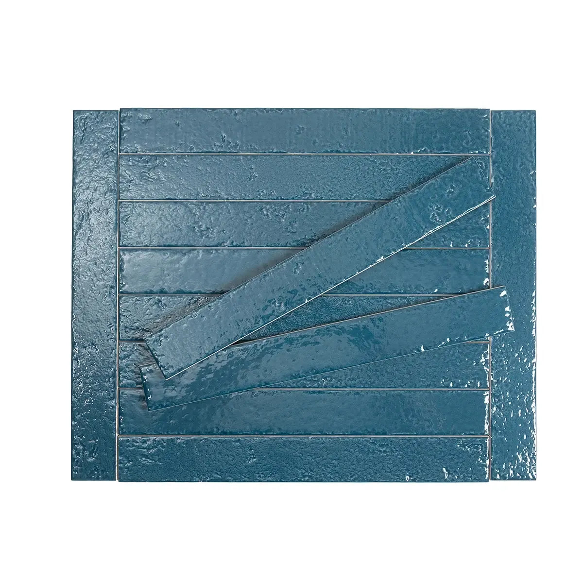 Colobric Dark Blue Brick 2x16 Ceramic Wall Tile | Tile Club