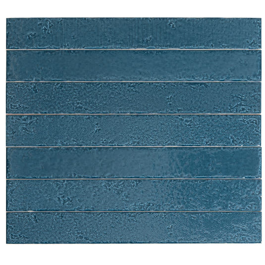 Colobric Dark Blue Brick 2x16 Ceramic Wall Tile | Tile Club
