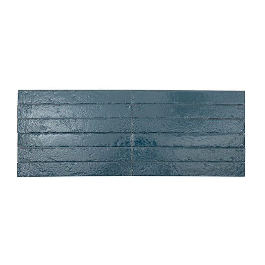 Colobric Dark Blue Brick 2x16 Ceramic Wall Tile | Tile Club