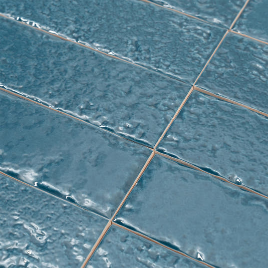 Colobric Dark Blue Brick 2x16 Ceramic Wall Tile | Tile Club