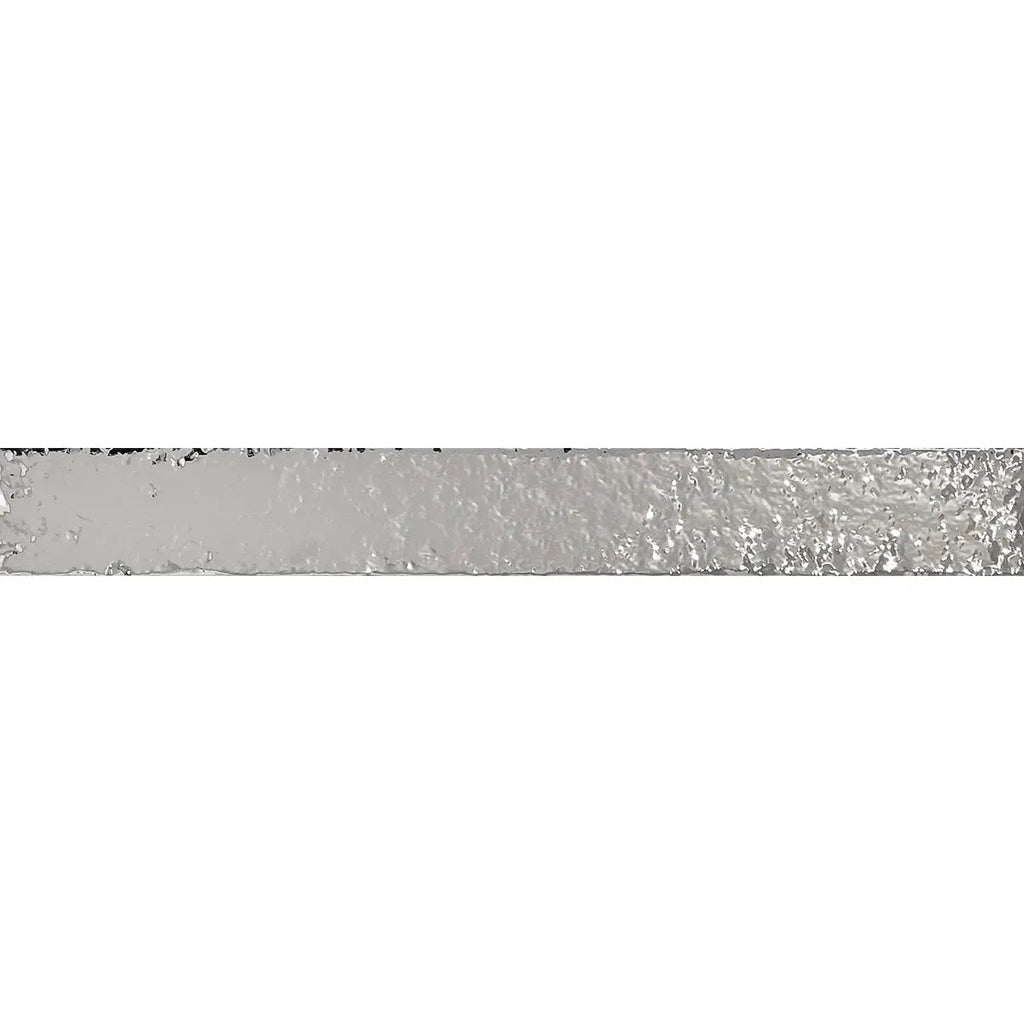 Colobric Glossy Silver 2x16 Ceramic Wall Tile | Tile Club