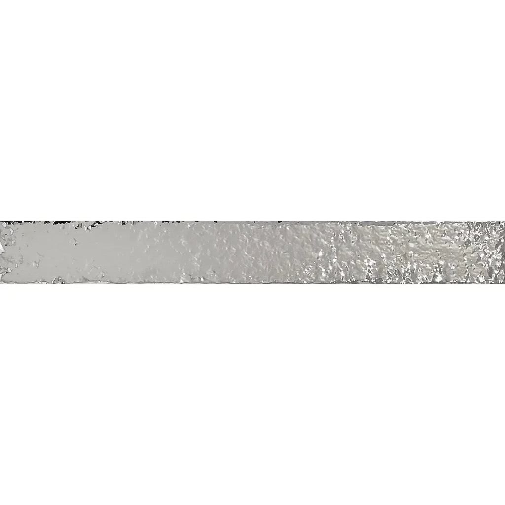 Colobric Glossy Silver 2x16 Ceramic Wall Tile | Tile Club