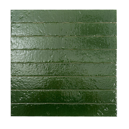 Colobric Green Brick 2x16 Ceramic Wall Tile | Tile Club
