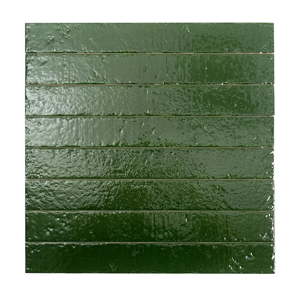 Colobric Green Brick 2x16 Ceramic Wall Tile | Tile Club