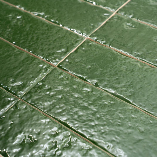 Colobric Green Brick 2x16 Ceramic Wall Tile | Tile Club