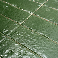 Colobric Green Brick 2x16 Ceramic Wall Tile