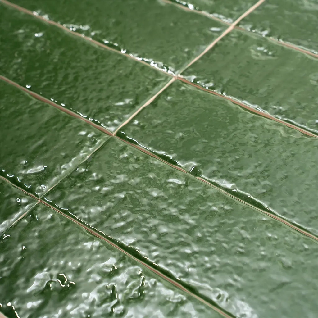 Colobric Green Brick 2x16 Ceramic Wall Tile | Tile Club