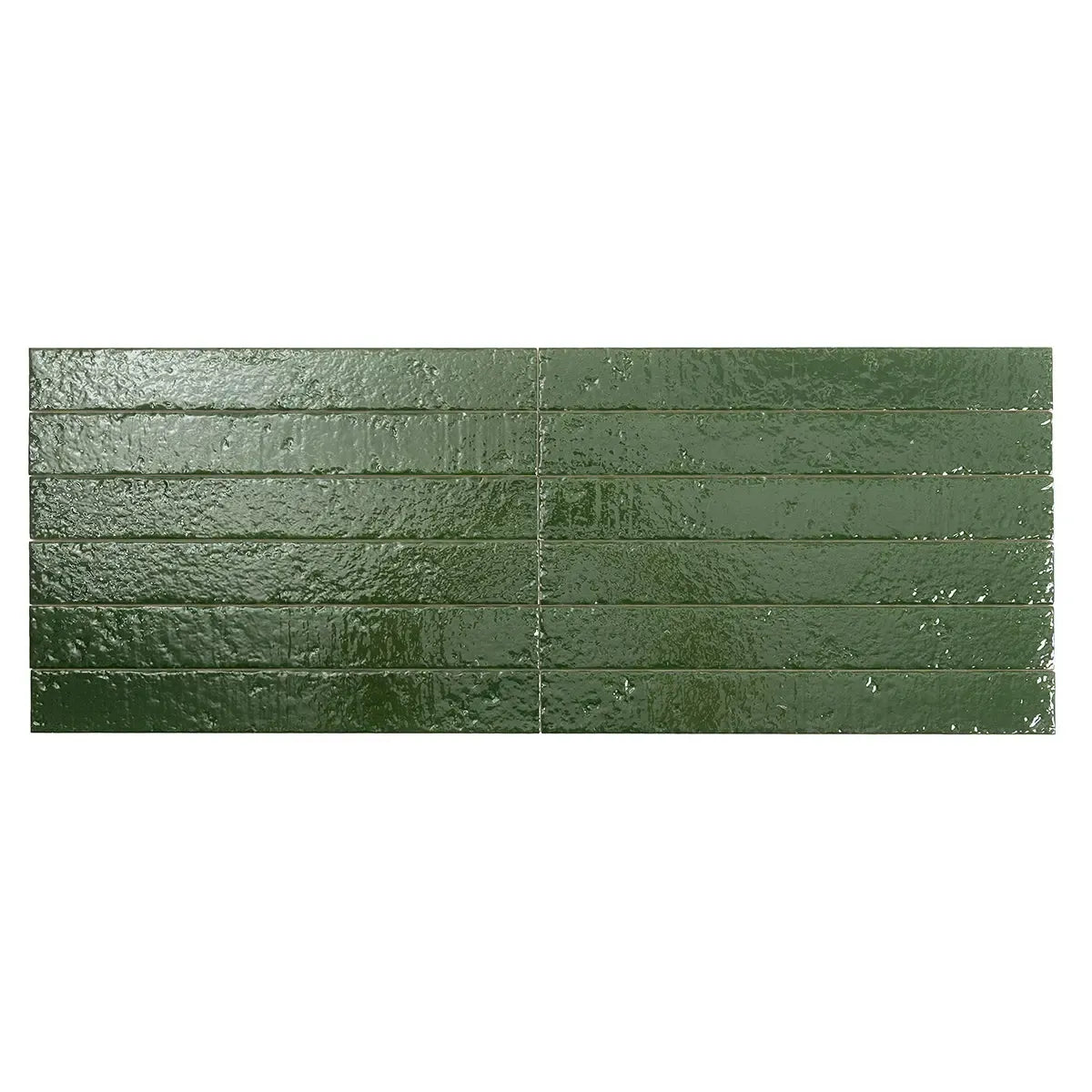 Colobric Green Brick 2x16 Ceramic Wall Tile | Tile Club