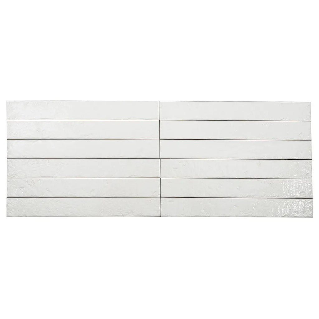 Colobric White Brick 2x16 Ceramic Wall Tile | Tile Club