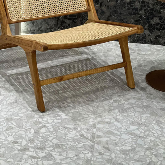 Constellation White Terrazzo Porcelain Tile | Tile Club