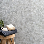 Constellation White Terrazzo Porcelain Tile Accent Wall
