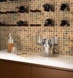 Copper 1X1 Square Metal Mosaic Tile | Tile Club