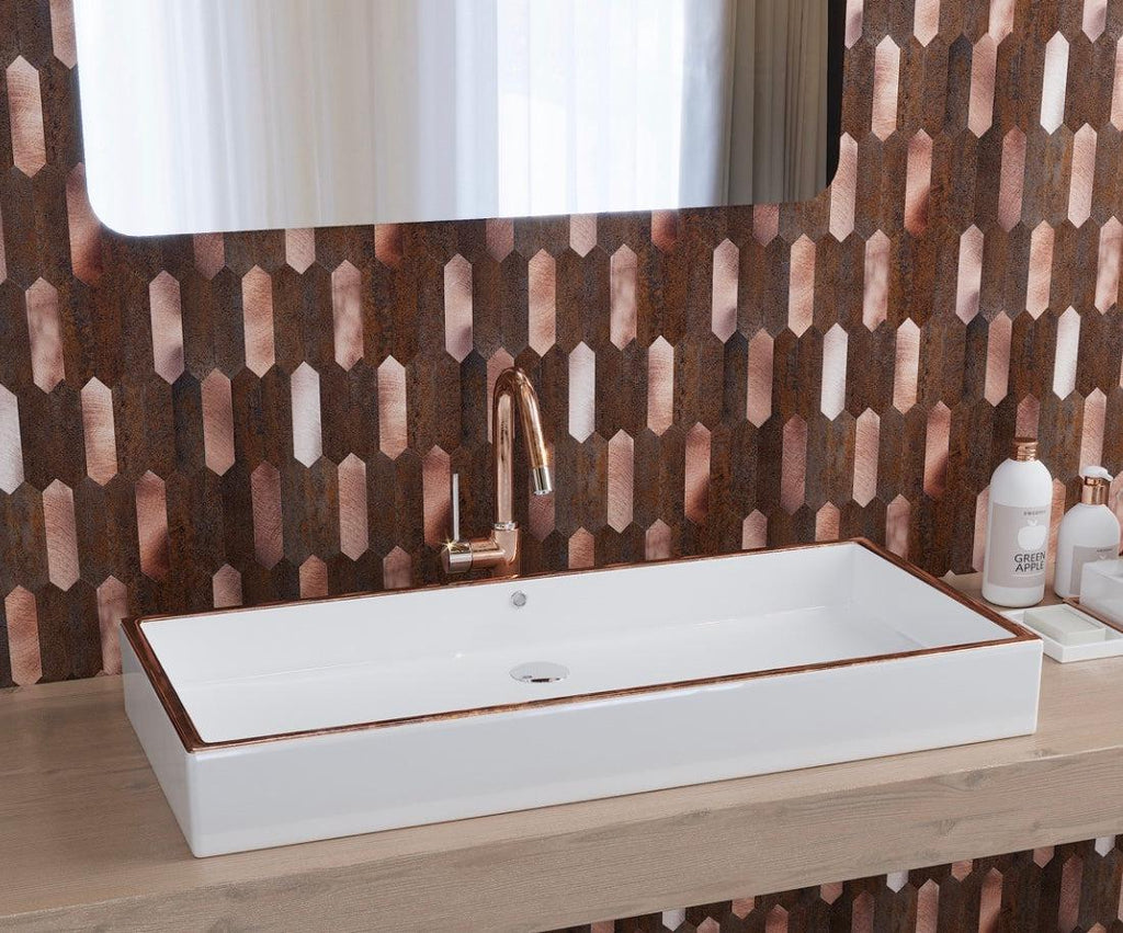 Copper Look Picket Peel and Stick Tile | Tile Club