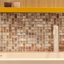 Copper Shimmer Mixed Squares Glass Pool Tile | Tile Club