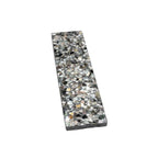 Corazza Black Sand Shell and Terrazzo Subway Tile | Tile Club