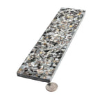 Corazza Black Sand Shell and Terrazzo Subway Tile | Tile Club