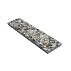 Corazza Black Sand Shell and Terrazzo Subway Tile | Tile Club