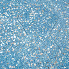 Corazza Ocean Blue Shell and Terrazzo Hexagon Tile | Tile Club