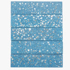 Corazza Ocean Blue Shell and Terrazzo Subway Tile | Tile Club