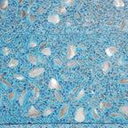 Corazza Ocean Blue Shell and Terrazzo Subway Tile | Tile Club