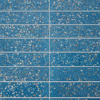 Corazza Ocean Blue Shell and Terrazzo Subway Tile | Tile Club