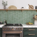 Corazza Tropical Green Shell and Terrazzo Subway Tile | Tile Club