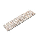 Corazza White Sand Shell and Terrazzo Subway Tile | Tile Club