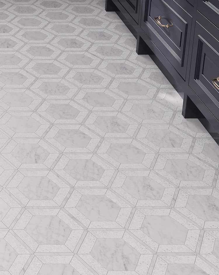 Cosmos Hex Marble Mosaic Tile | Tile Club