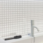 Creamy White Squares Glass Pool Tile | Tile Club