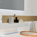 Creamy White Squares Glass Pool Tile | Tile Club