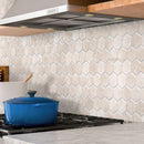 Crema Marfil 2 Inch Hexagon Polished Marble Mosaic Tile | Tile Club