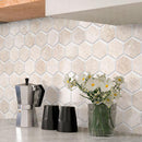 Crema Marfil 2 Inch Hexagon Polished Marble Mosaic Tile | Tile Club
