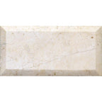 Crema Marfil Beveled Marble Subway Tile 3X6 