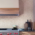 Crema Marfil Curved Basket Weave Marble Mosaic Tile Kitchen Backsplash