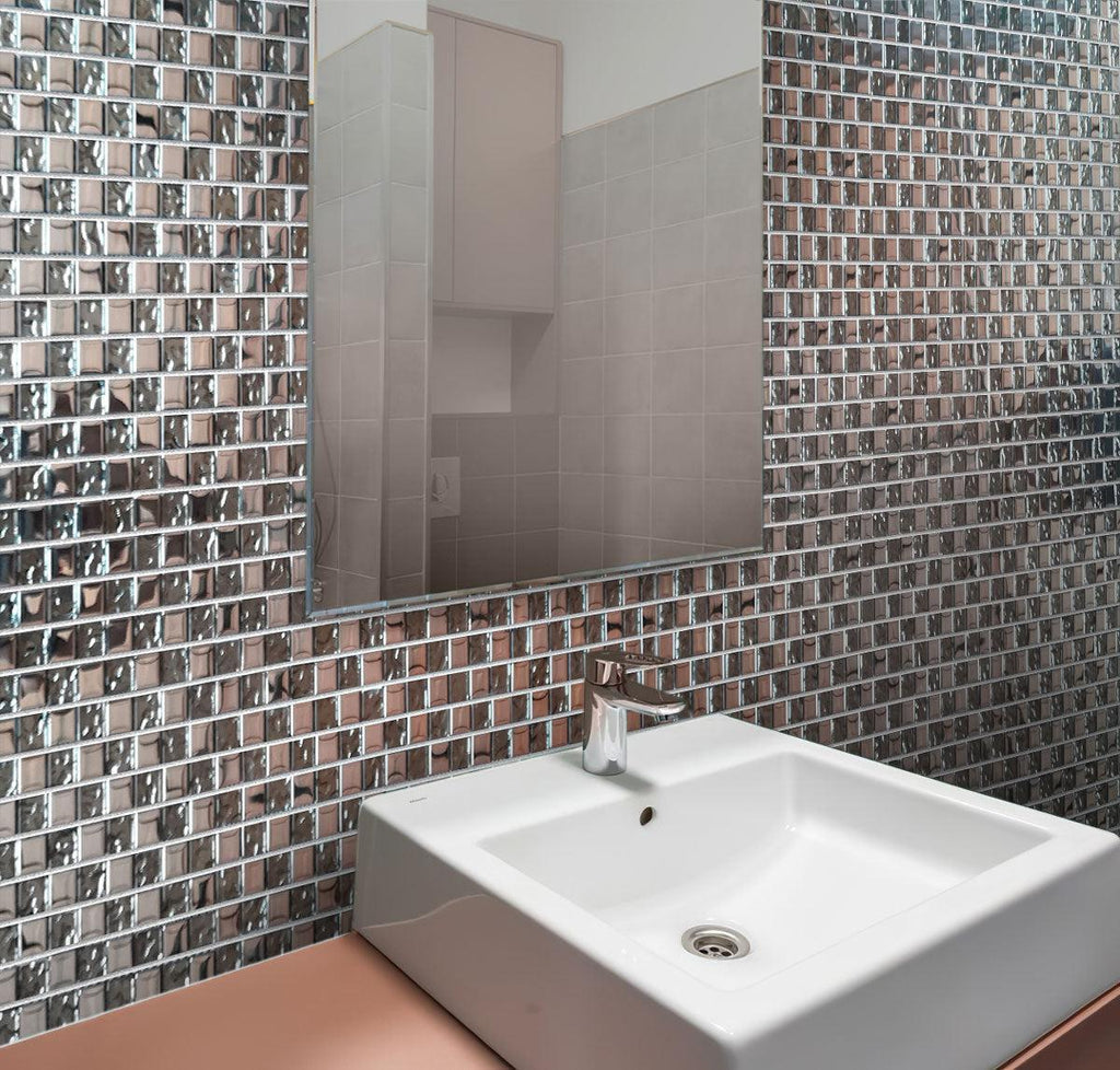 Crystile Silver Glass Mosaic Tile | Tile Club