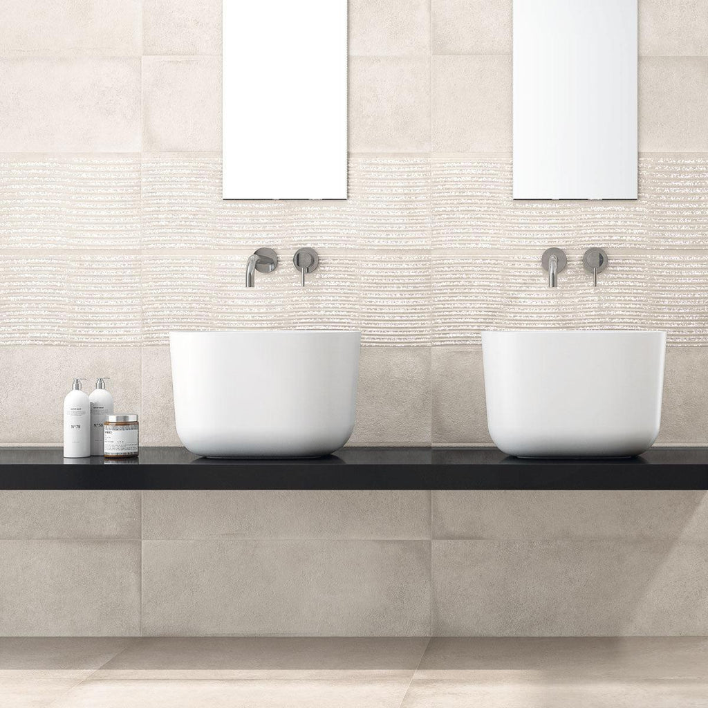 Dec Cosmos White Wavy Porcelain Tile | Tile Club